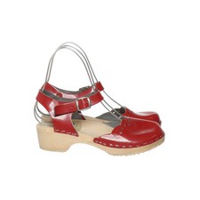 Trygg Toffeln, Clogs, Größe: 38, Rot, Leder, Damen #DF8
