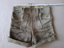 alte Lederhose 50 kurz voll