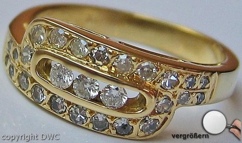 Ring mit diamant brillant - ring,