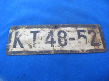 Altes DDR Kennzeichen KT 48