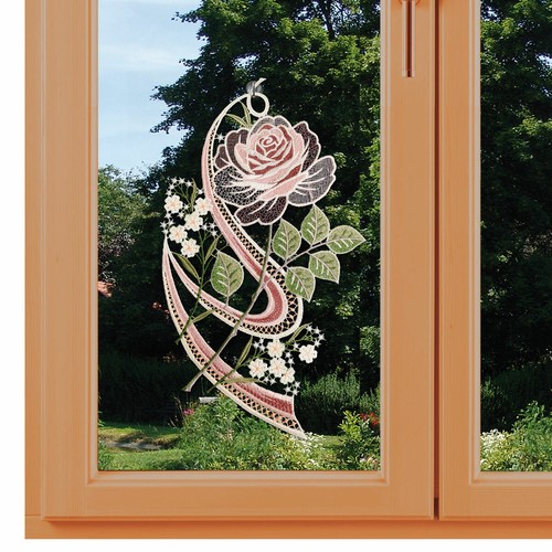 Fensterbild rosentraum aus - rosentraum,