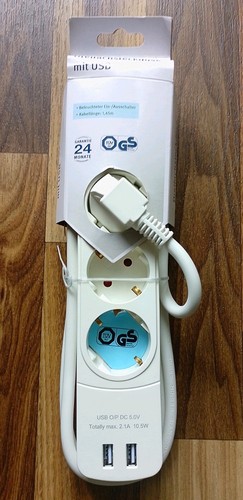 Dreifachsteckdose mit usb - mit,