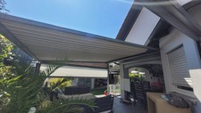 Pergolamarkise  mit Seitenmarkise
