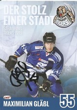 Maximilian Gläßl / Straubing Tigers / Saison 2018-2019 / Autogrammkarte
