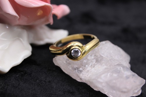 Modeschmuck ring vergoldet mit - modeschmuck,