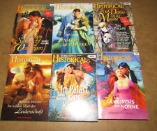6 Historical Taschenbücher Historische Liebesromane, Nummernmix, Nr-Liste bk966