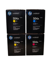 4x ORIGINAL HP 504A TONER -