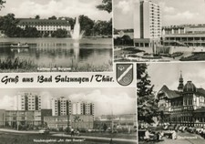 11-1084 Ansichtskarte Bad Salzungen Wartburgkreis Thüringen Sole-Heilbad DDR