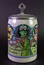 OFFIZIELLER FESTKRUG - 15. Bundesschießen München 1906 - sign. Franz Ringer