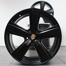 22 Zoll original Porsche Cayenne SUV E3 9YA 9Y0601025CP Alufelgen schwarz / matt