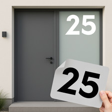 Hausnummer Zahl Aufkleber •