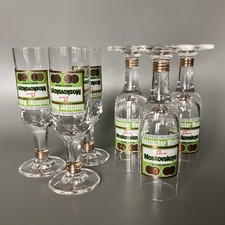 Schnapsgläser Russische Wodka Moskovskaya 6 Stück 2cl 4cl Marken Stiel Gläser