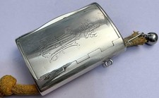 Antik Adel Krone Streichhölzer Dose mit Lunte Zündhölzer Etui Vesta Case