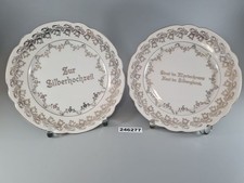 2x Teller Porzellan Zur