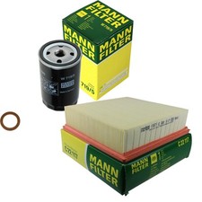 MANN-FILTER Inspektionspaket Filterset für VW Polo Coupe 1.3 Cat Wartburg 353