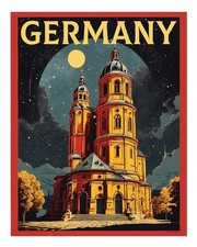 Deutschland Reiseplakat