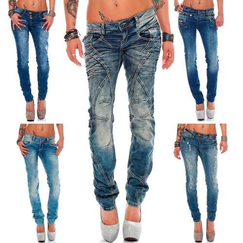 Damen jeans stretch röhre - damen,