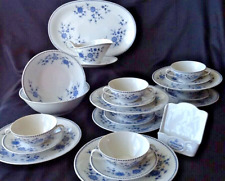 Seltmann Weiden Doris Isolde Bayrisch Blau Tafelservice für 6 mit Suppentassen