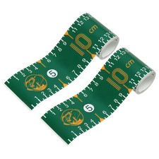Klebendes Fischmaßband, 2Pcs 130 cm Fischmessband Aufkleberband, Dunkelgrün