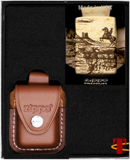 ZIPPO Feuerzeug-Set WILD WEST SCENE DESIGN Geschenk No2