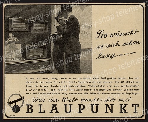 Reklame blaupunkt radio - reklame,