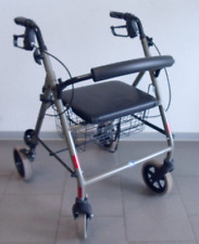 Rollator Alu-Leicht-Gehhilfe ECO LIGHT klappb. Set Sitz Korb Rückenlehne Stockh.