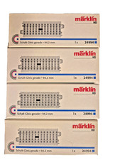 5 Stück Märklin H0, C-Gleis Schaltgleis"24994" gerade 94,2 mm