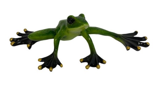 Dekofigur frosch grün x - dekofigur, 8,5