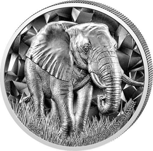Unze silber elefant 2026 - silber,