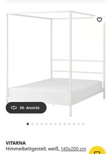 Ikea weißes Himmelbettgestell