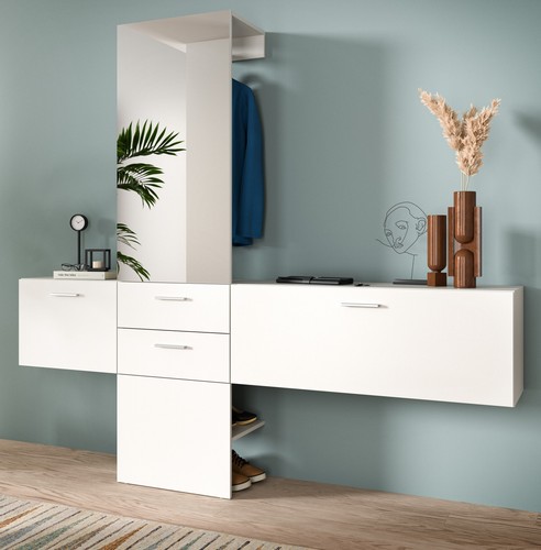 Garderobe set teilig weiß - set,