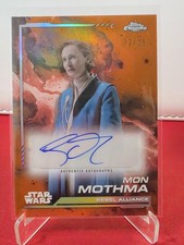 Topps Star Wars Chrome 2024 Genevieve O'Reilly as Mon Mothma Orange Auto/25...