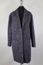 s.Oliver blau-grau-lila Mantel Herbst/Winter Gr.36/S Baum-/Schurwolle Polyacryl