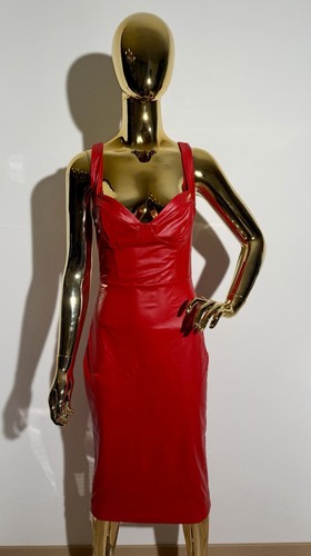 Damen etuikleid midi rot - midi,