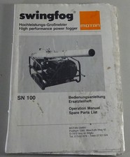 Operating instructions parts - operating, instructions/parts