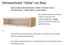 IKEA VÄRDE  1 Hängeschrank  Massivholz