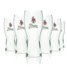 6x König Pilsener Bierglas