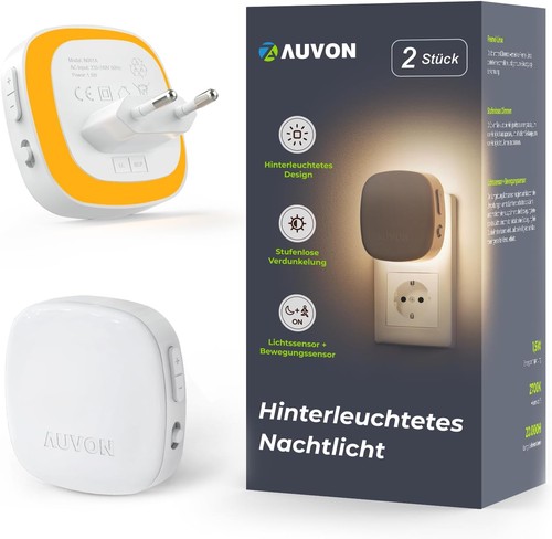 Auvon nachtlicht steckdose mit - nachtlicht,