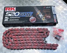 RK 520 GXW Kette, 108 Glieder, rot, für Honda CBR 600 F, CBR 900 RR, #520 Racing