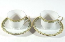 2x Klassisch Porzellan Tasse & Untertasse Winterling Kirchenlamitz Bavaria B145