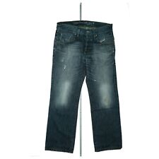 edc by Esprit Eagle Fit Herren Jeans Hose W34 L30 used Look destroyed dunkelblau
