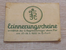 Notgeld Erfurt 7 Scheine 71 er