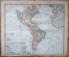 Homann Original Kupferstich Karte Amerika Americae mappa generalis - 1746