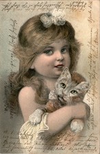 AK TIERE KATZE KATZEN MIT