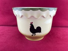 Zeller Keramik - Hahn und Henne - Großer Blumentop / Blumenübertopf - Höhe 15 cm