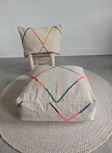 Minimalistischer berber pouf - minimalistischer,