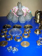 Kronleuchter Ersatzteile Baluster Lüster 6 x Glaskugeln Ananasstruktur usw.