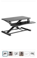 Höhenverstellbarer Schreibtisch-Aufsatz - Schwarz - WIE NEU! NUR PROBE NUTZUNG