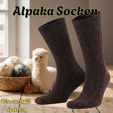 2 Paar Alpaka Wollsocken –