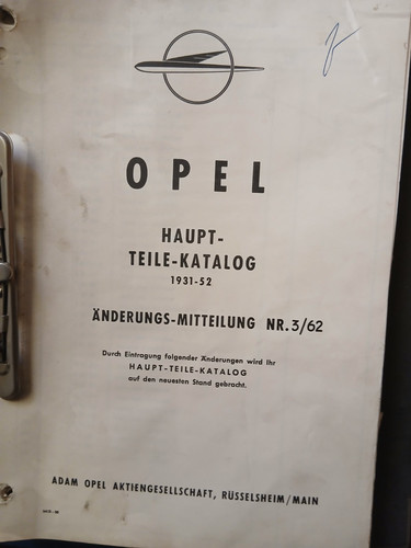 Opel hauptteilekatalog - opel,
